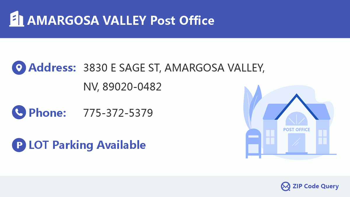 Post Office:AMARGOSA VALLEY
