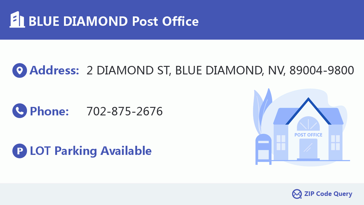 Post Office:BLUE DIAMOND