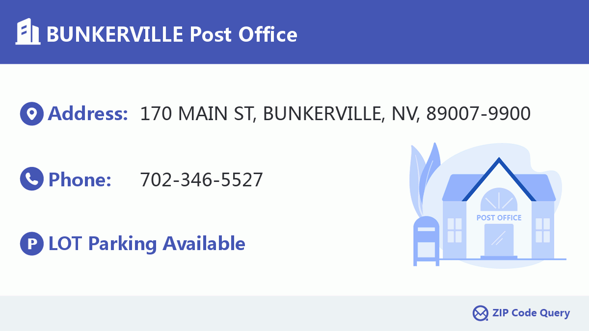 Post Office:BUNKERVILLE