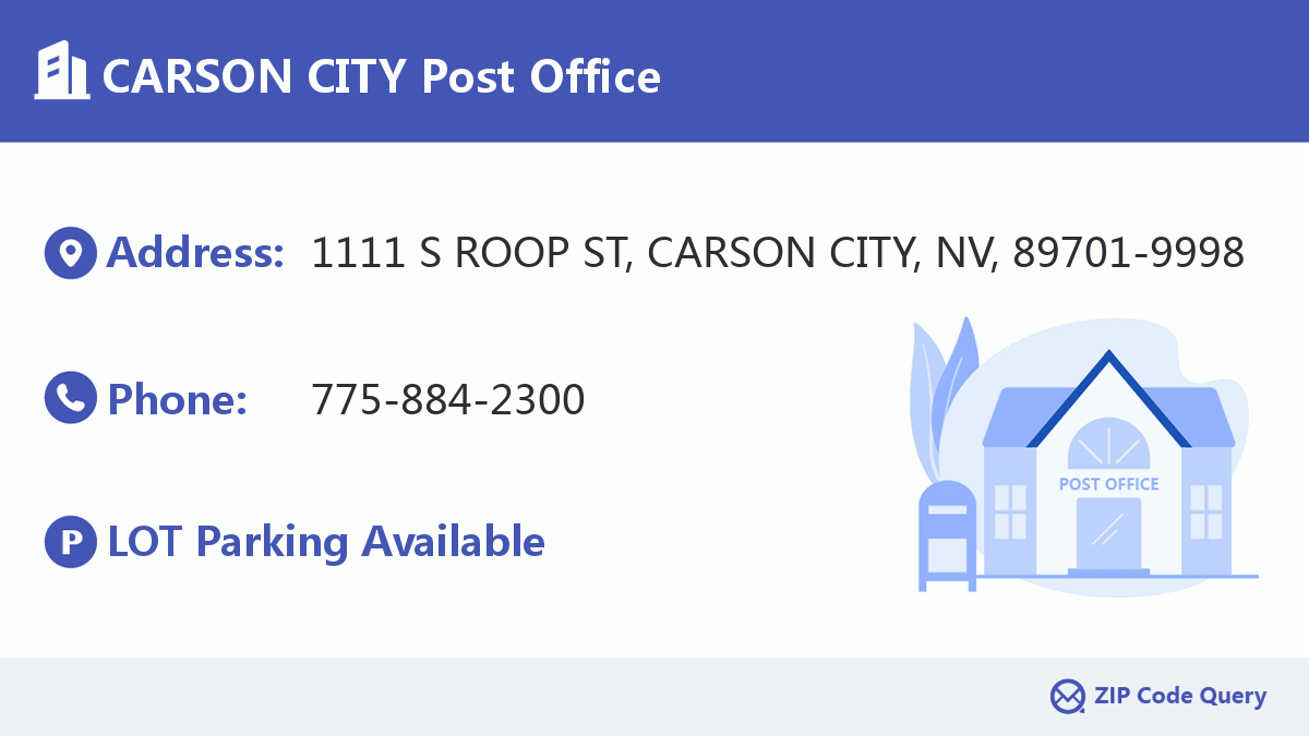Post Office:CARSON CITY