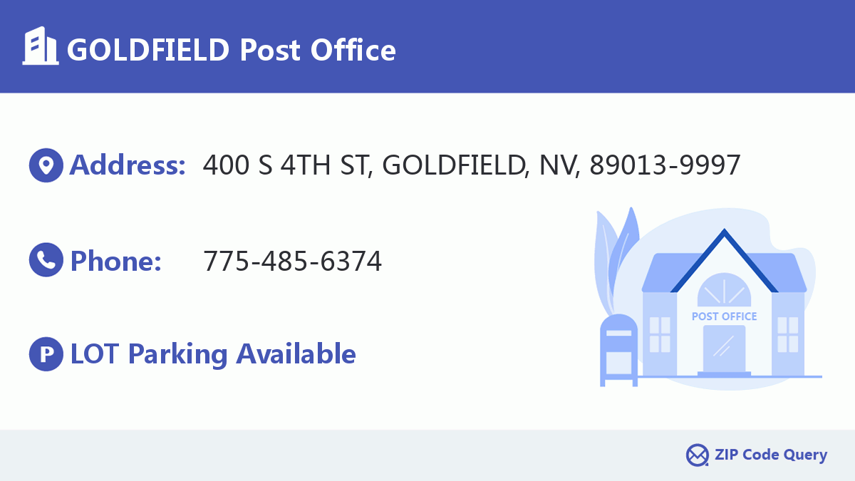 Post Office:GOLDFIELD