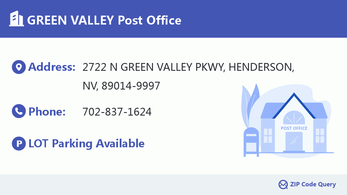 Post Office:GREEN VALLEY