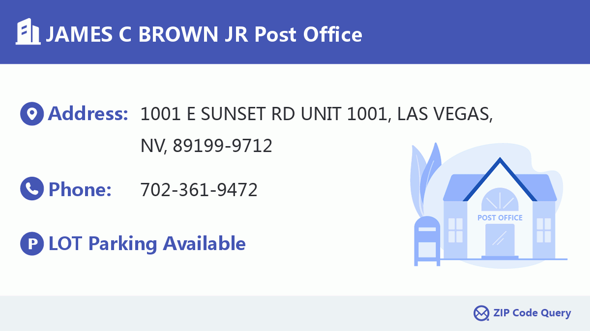 Post Office:JAMES C BROWN JR