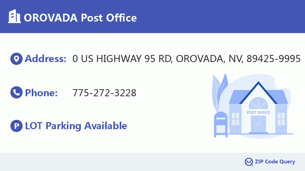 Post Office:OROVADA