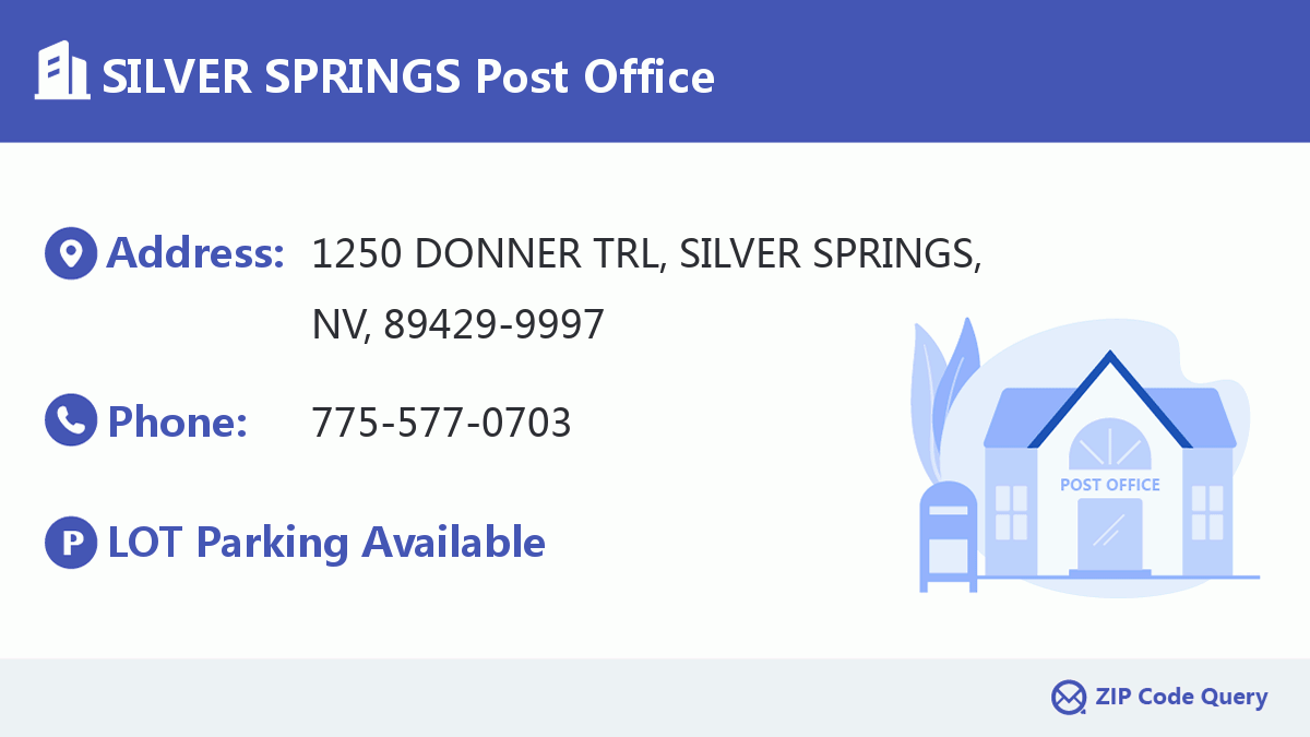 Post Office:SILVER SPRINGS