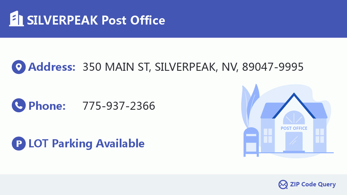 Post Office:SILVERPEAK