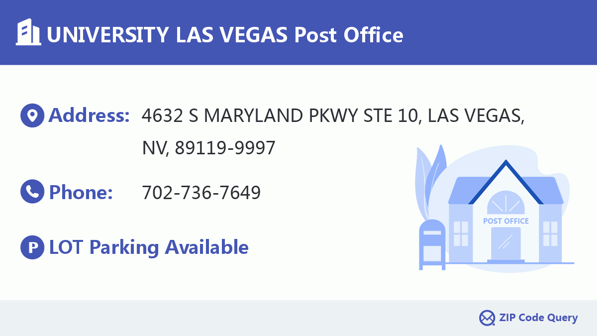 Post Office:UNIVERSITY LAS VEGAS