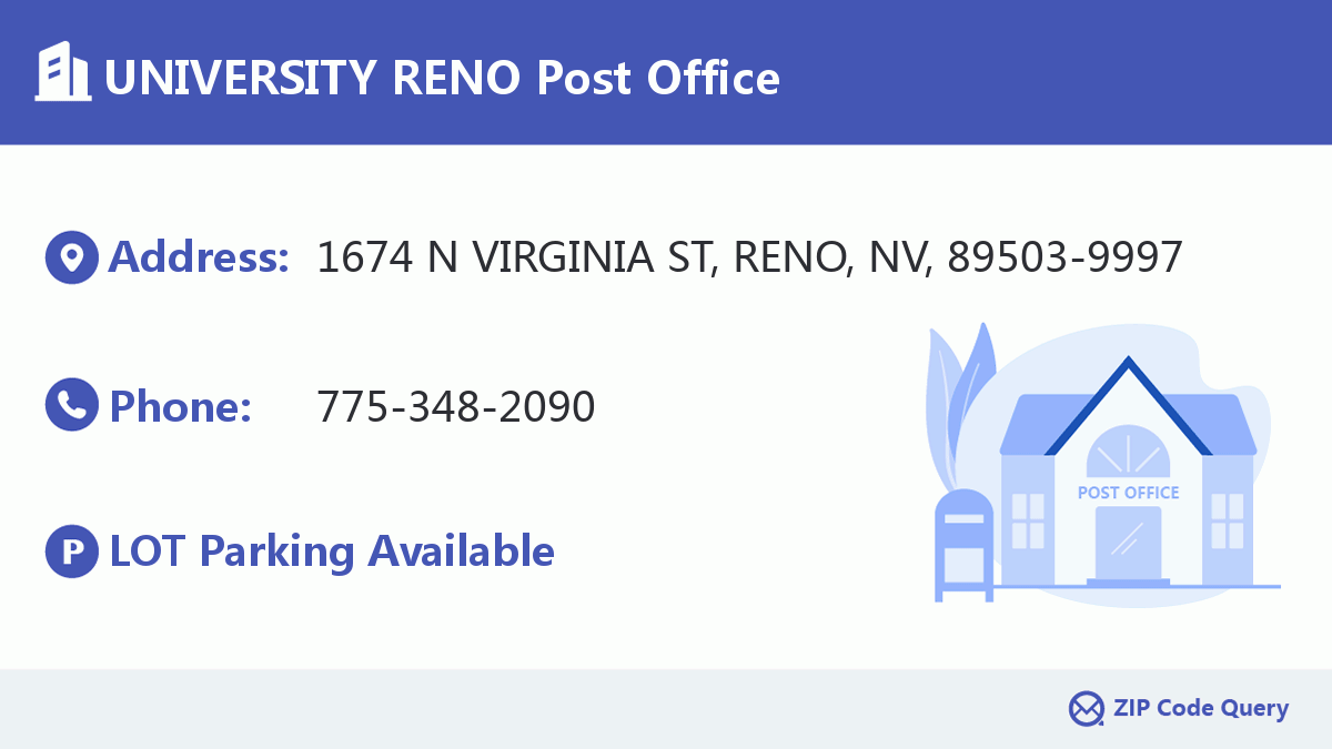 Post Office:UNIVERSITY RENO