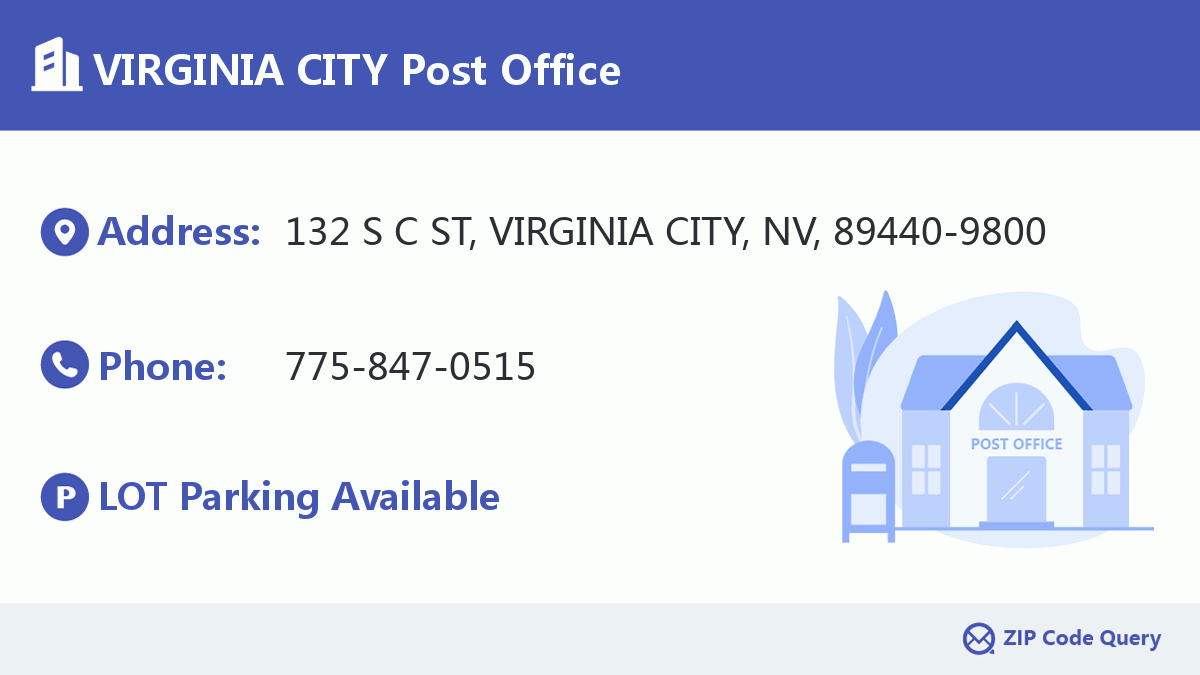 Post Office:VIRGINIA CITY
